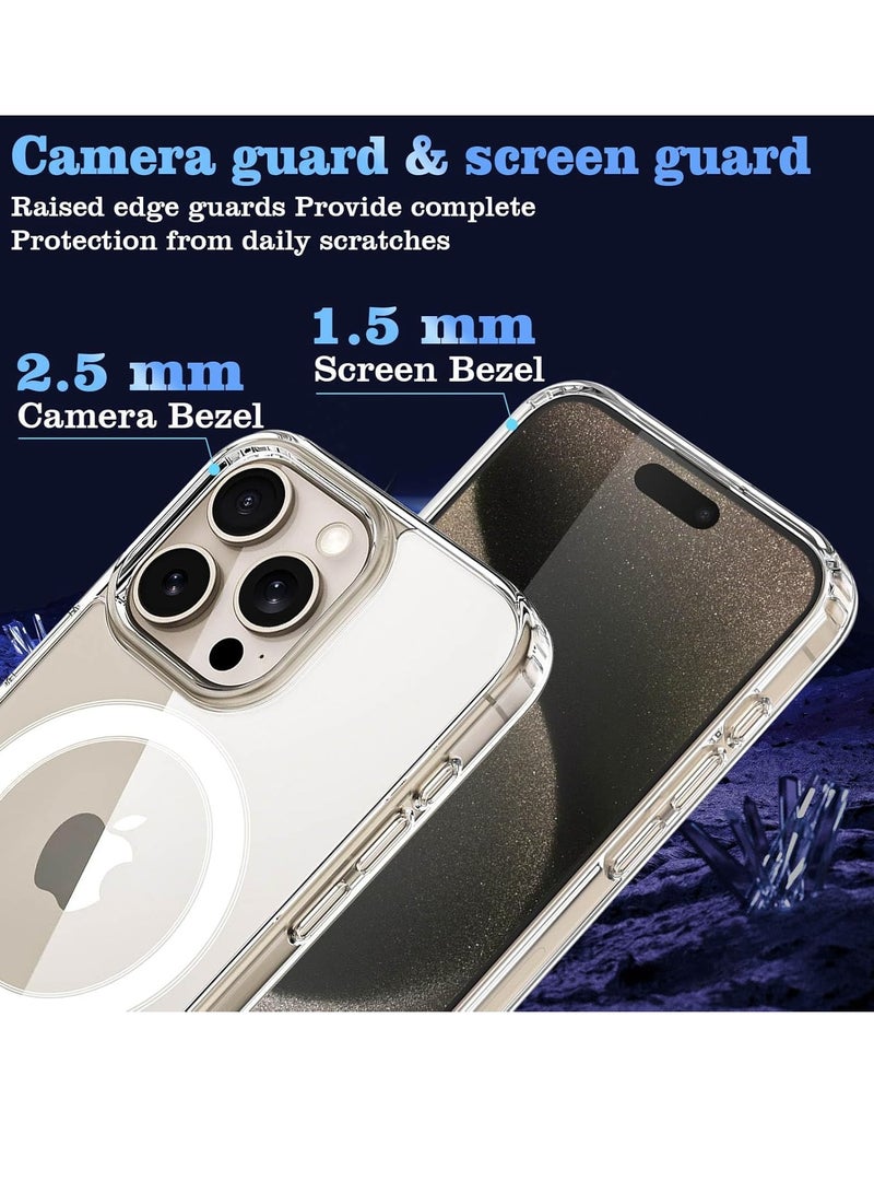 ELTRAZONE 5-in-1 Magnetic Clear Case for iPhone 15 Pro Max – MagSafe-Compatible, Includes 2x Screen Protectors & 2x Camera Lens Protectors, Scratch-Resistant - Image 4