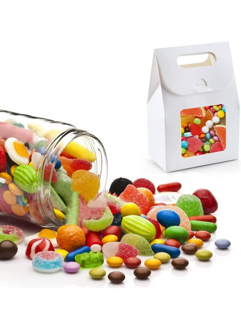 general Bread Bags, Kraft Bags Cookie Coffee Bags Gift Wrap Paper Holiday Party Bread Cookies Candy Desserts Chocolate Sandwiches Lunch Bags, 25 Pieces, White with Window Style Bags - Image 4