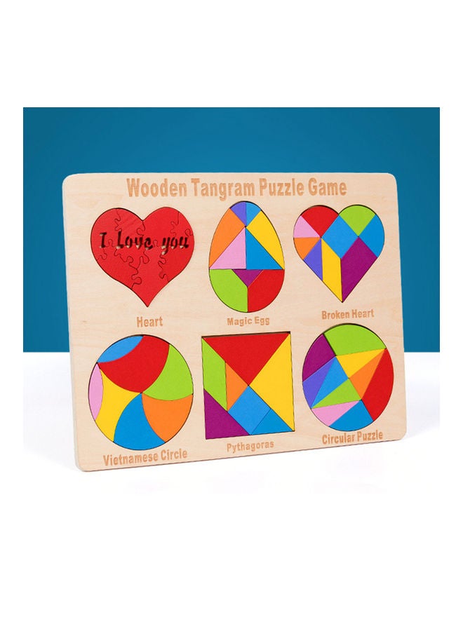 6-Piece Tangram Jigsaw Puzzle Set - Image 2