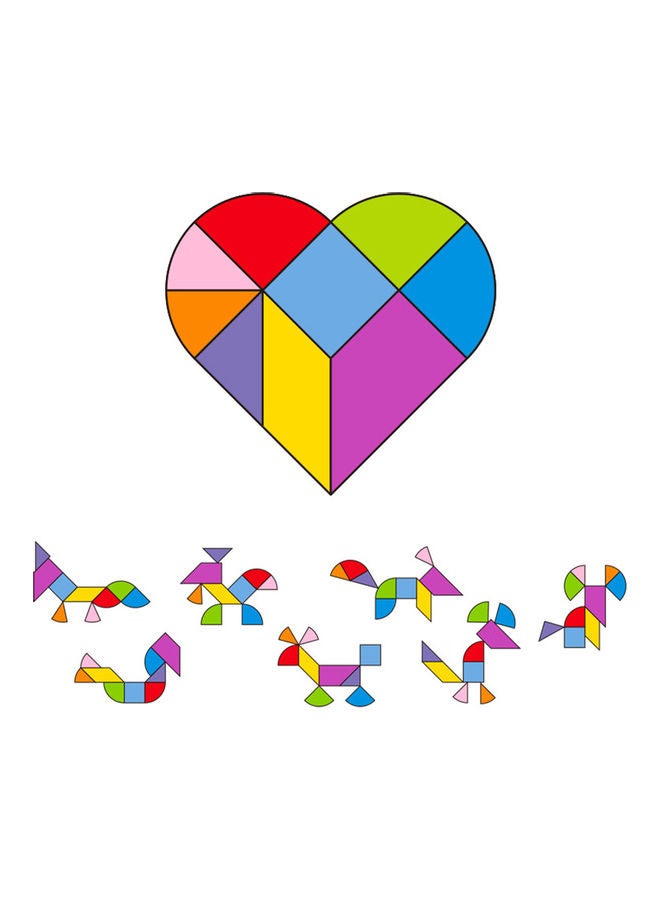 6-Piece Tangram Jigsaw Puzzle Set - Image 3