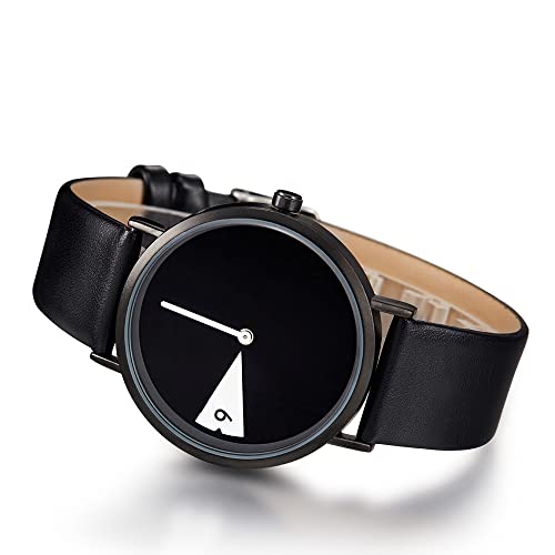 SHENGKE Creative Watch Ultra-Thin Strap Casual Fashion Quartz Minimalist Watch Black - Image 2