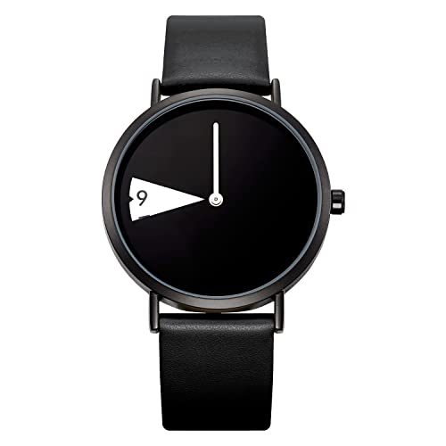 SHENGKE Creative Watch Ultra-Thin Strap Casual Fashion Quartz Minimalist Watch Black - Image 1