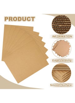 WOPPLXY 100 Pcs 8 X 10 Inch Corrugated Cardboard Sheets, 1/8" Thick Flat Corrugated Cardboard Flat Cardboard Pads, Filler Insert Sheet Pads For Crafts, Packing, Shipping, Mailing, Diy Art Projects  - Image 4