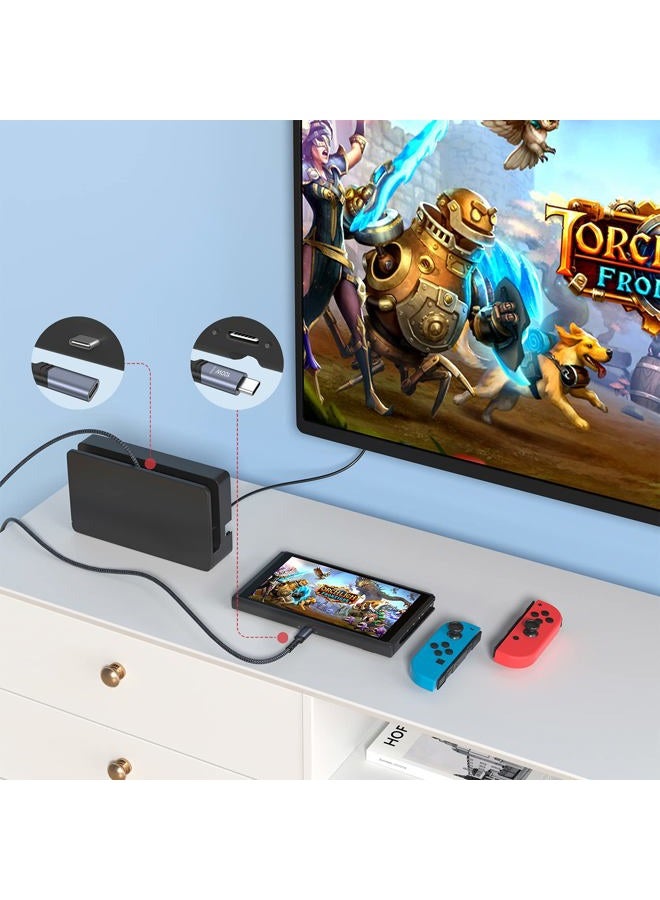Besgoods كابل تمديد USB C، 3 أقدام USB C ذكر إلى أنثى موسع USB 3.2 شحن سريع 100 واط نقل بيانات 10 جيجابت في الثانية متوافق مع iPhone 16 15 USB C Hub TB3 iPad MacBook Dell-2Pack، أسود - Image 4