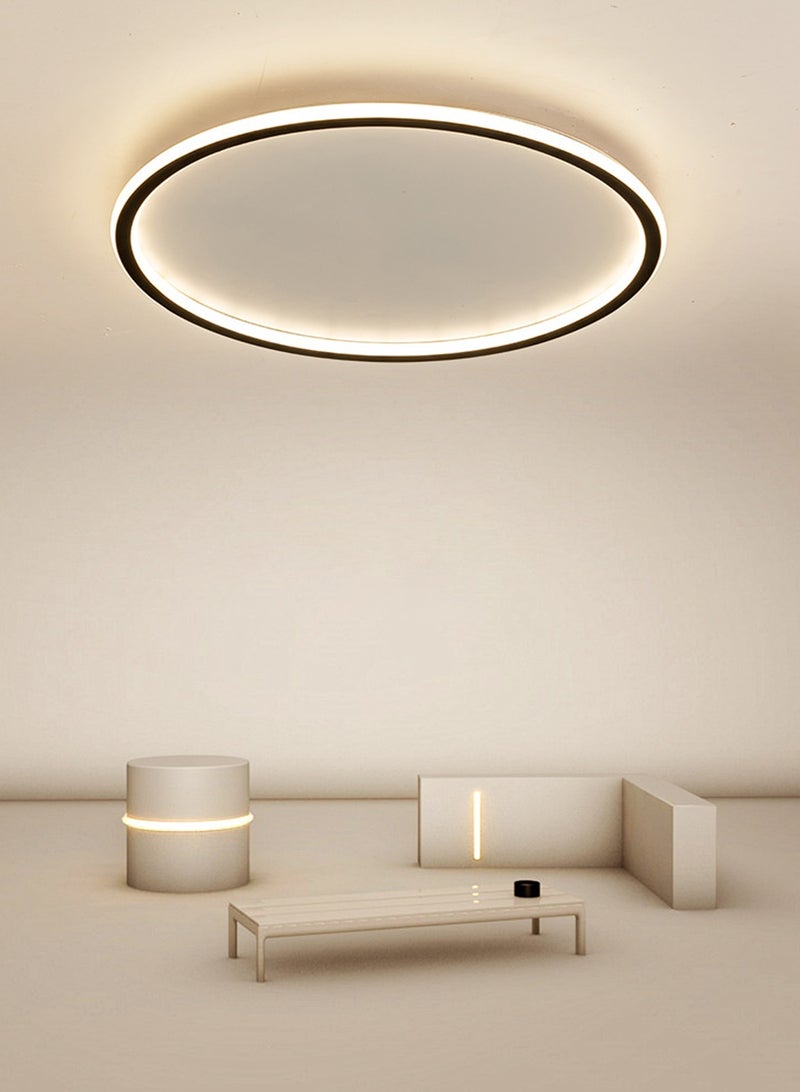 LOOPITYS Minimalist bedroom LED ceiling light (diameter 50cm, three color temperature 3000K-6000K) circular ultra-thin LED ceiling light, suitable for rooms, living rooms, and dining rooms - Image 1