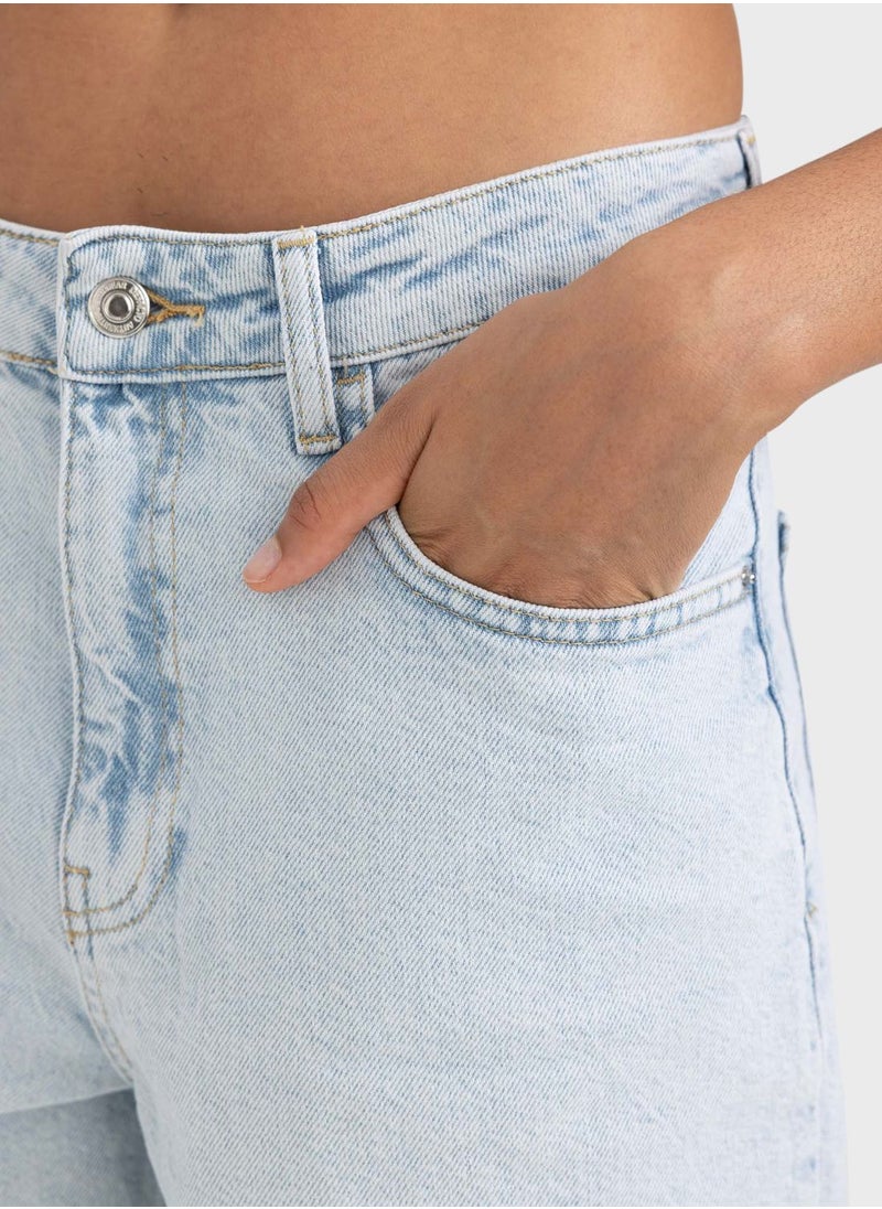 DeFacto High Waist Denim Short  - Image 4