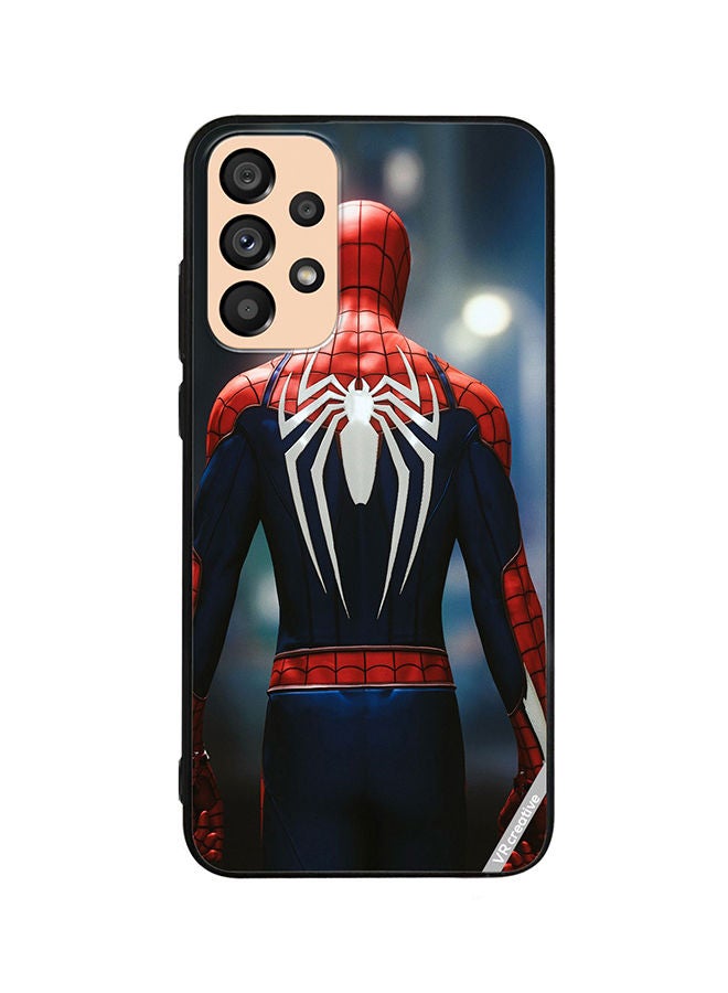 VR CREATIVE غطاء حماية لجهاز سامسونج جالاكسي A33 5G بتصميم سبايدرمان متعدد الألوان - Image 1