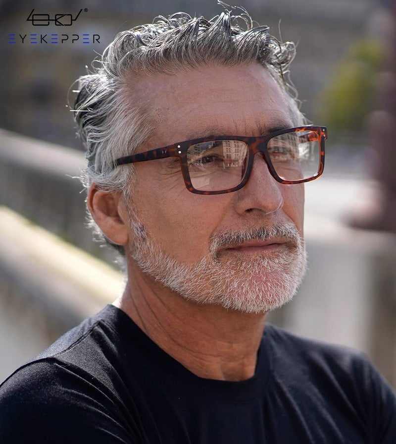 Eyekepper Oversized Reading Glasses Square Large Frame Readers for Men and Women - Tortoise +1.50 - Image 2