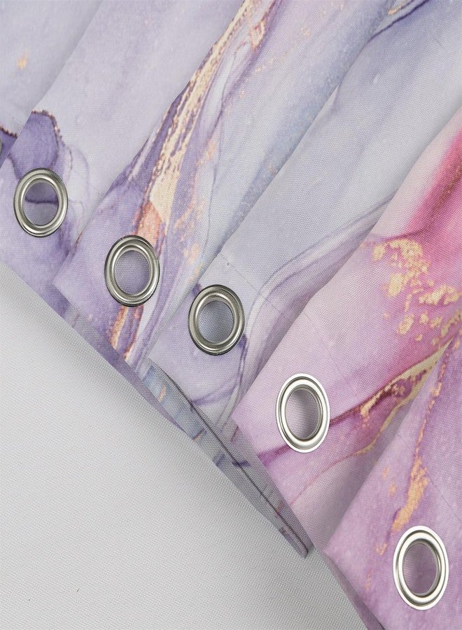 Renaiss Purples Pink Marble Shower Curtain Abstract Modern Pastel Watercolor Ink Art Luxury Hotel Bathroom Decorative Shower Curtain Waterproof Fabric Shower Curtains for Bathroom 72" W x 72" L - Image 5