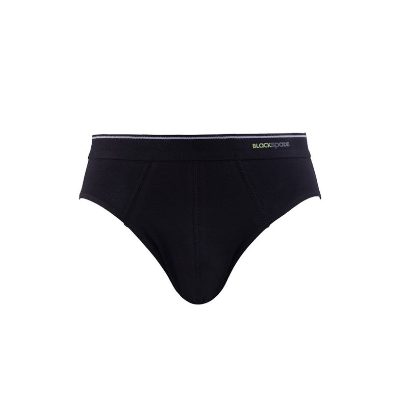 Blackspade Tender Cotton Men's Slip Briefs 3-Pack 9672 Black  - Image 1