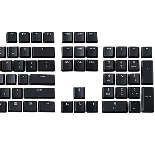 HUYUN A Full Set 87 keycaps Replacement for Logit G813/G815/G913/G915 TKL RGB Mechanical Gaming Keyboard (Black 87 Keys) - Image 3