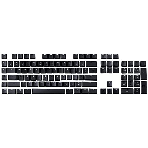 HUYUN A Full Set 87 keycaps Replacement for Logit G813/G815/G913/G915 TKL RGB Mechanical Gaming Keyboard (Black 87 Keys) - Image 1