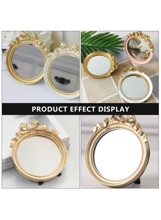 minkissy 1Pc European Style Single Side Mirror Mirror For Dresser Outdoor Mirror Mirror Handheld Hanging Wall Mirror Portable Cosmetic Mirror Travel Cosmetic Mirror Resin Mirror Resin Miss - Image 5
