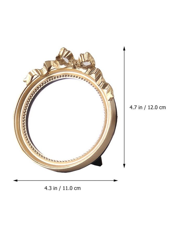 minkissy 1Pc European Style Single Side Mirror Mirror For Dresser Outdoor Mirror Mirror Handheld Hanging Wall Mirror Portable Cosmetic Mirror Travel Cosmetic Mirror Resin Mirror Resin Miss - Image 4