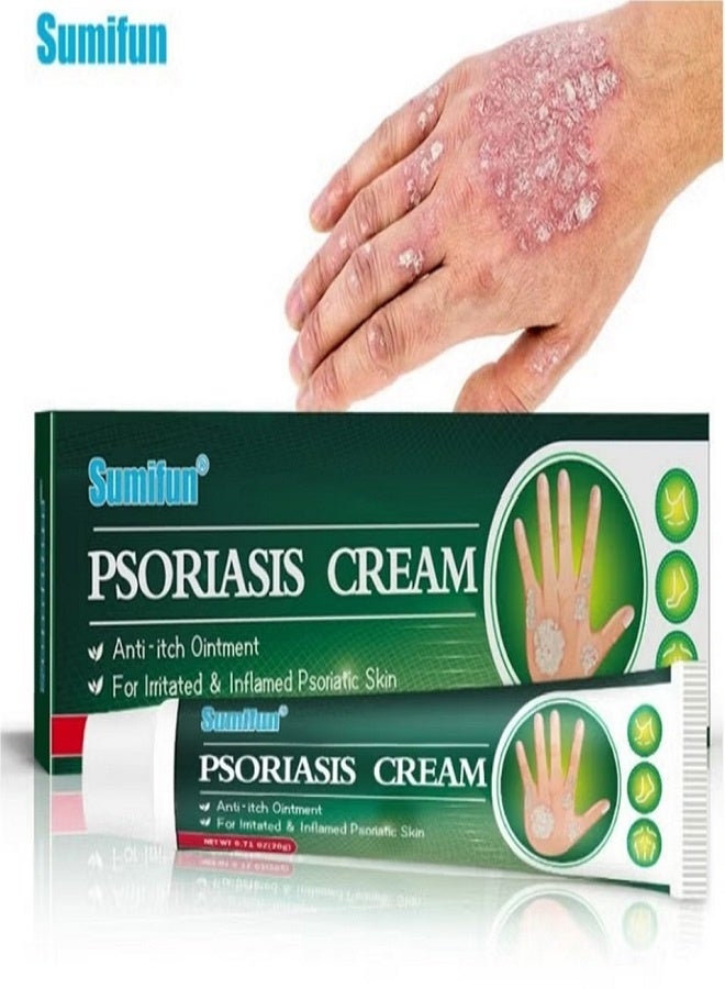 Sumifun كريمات الإكزيما والصدفية العشبية الصينية الطبيعية 20 جرام، مرهم التهاب الجلد والإكزيما والحكة، كريمات الصدفية، علاج الصدفية، كريم مضاد للبكتيريا، للحكة في الجسم - Image 1