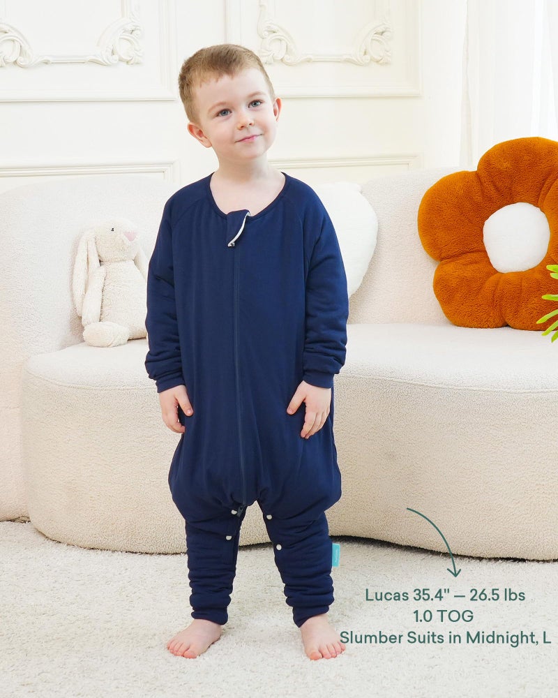 PurComfy Supersoft Active Sleepsuit 1.0 TOG Long Sleeve Wearable Blanket with Legs All-Season Go-to for Safe Cozy Sleeper, Blush 3-6 Months - Image 2