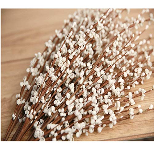 OUKEYI 29.5'' Long 10 Pcs Stem Artificial Jasmine Flowers Tall Fake Flower Bouquet Faux Jasmine Plants for Wedding DIY Floral Art Plant Home Office Party Decoration (White) - Image 4