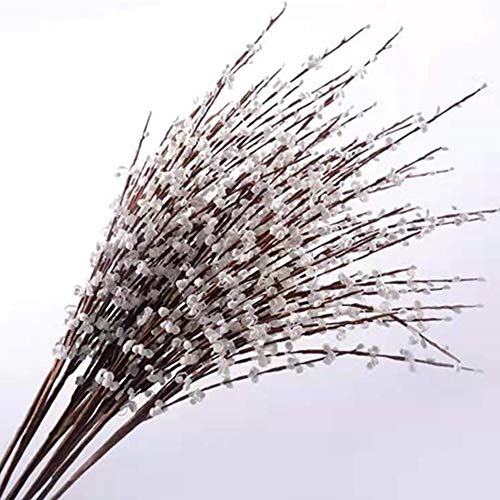 OUKEYI 29.5'' Long 10 Pcs Stem Artificial Jasmine Flowers Tall Fake Flower Bouquet Faux Jasmine Plants for Wedding DIY Floral Art Plant Home Office Party Decoration (White) - Image 2