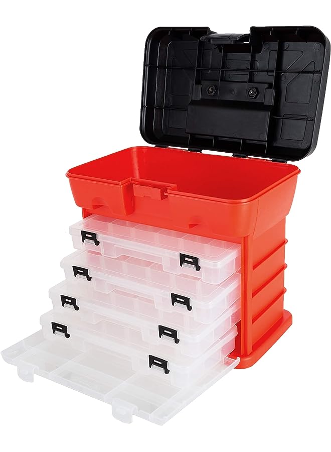 Stalwart 75-3182A 11" Rack System Tool Box With 4 Organizers - Image 1