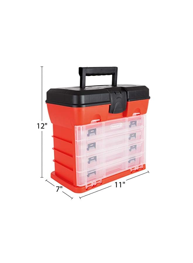Stalwart 75-3182A 11" Rack System Tool Box With 4 Organizers - Image 3