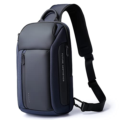 BANGE Shoulder Bag for Men, Waterproof Crossbody Sling Backpack for Men… (7566Blue) - Image 1