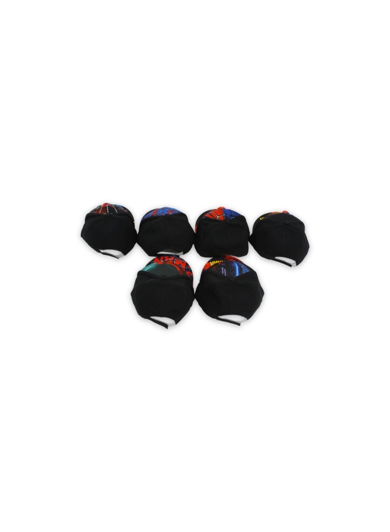 Boys Cap – Black with Spider-Man Print - Image 2