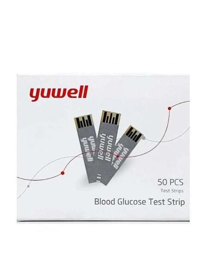 Yuwell yuwell . glucose meter strips The box contains 50 strips  - Image 1