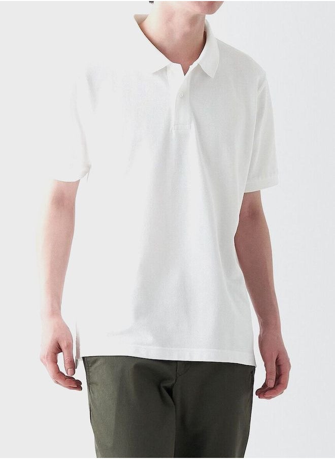 MUJI Washed Pique Short Sleeve Polo Shirt  - Image 1