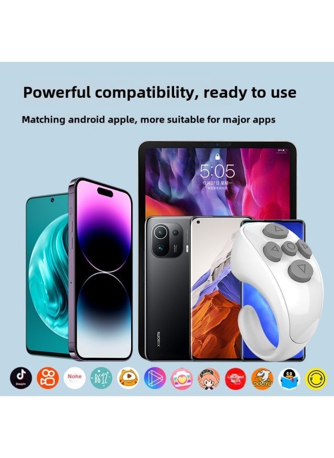 Mobile Phone Remote Control Bluetooth Camera Remote Video Brush Short Video Tremolo Artifact Reading Novel E-book Page Flipper-Color:Ly-09 Mysterious Black - Image 2