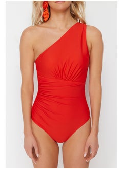 Red One-Shoulder Draped Regular Swimsuit TBESS21MA0143 - pzsku/ZB3BC0936AC0A8731F2B4Z/45/_/1730940681/554ca061-a87c-4fb2-ae02-d5a7c473afd7