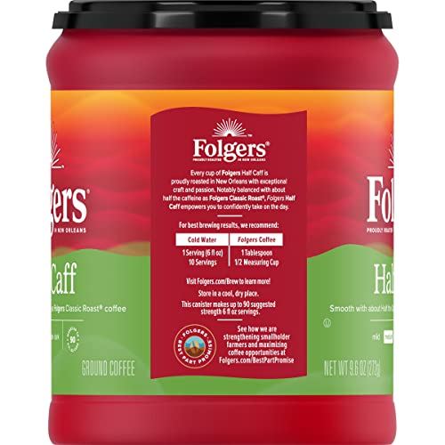 Folgers Half Caff Ground Coffee, Medium Roast, 9.6 Ounce - Image 3