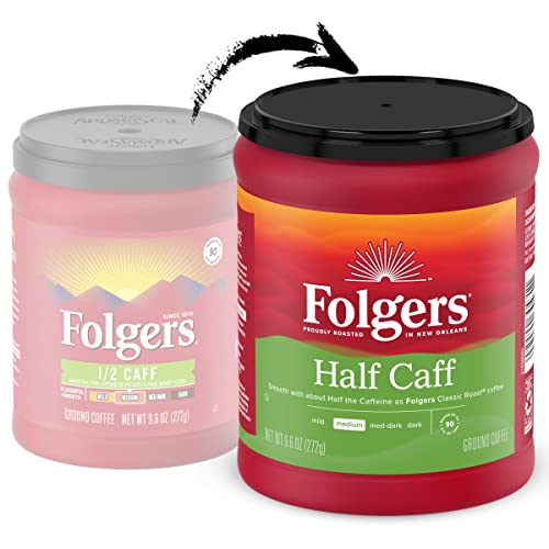 Folgers Half Caff Ground Coffee, Medium Roast, 9.6 Ounce - Image 2