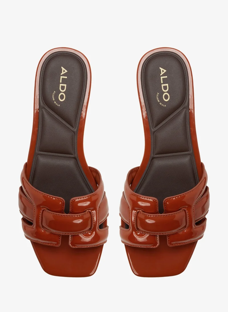 Aldo LIGHT BROWN Elenaria Flat Sandals for Women | Best Price UAE