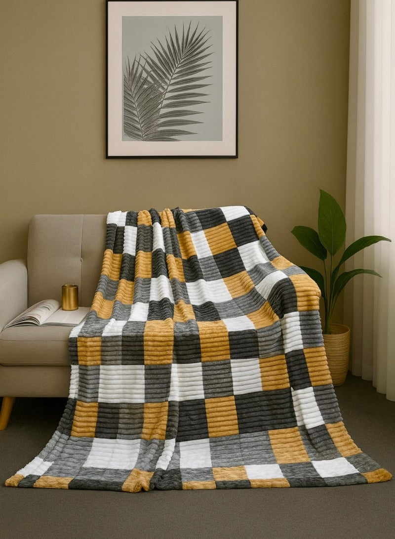 STARLIFE Lightweight blanket 250 GSM Cozy Harmony Multicolor Blanket 160*220cm Ultra Soft blanket useful to all season for Bed & Sofa - Image 1