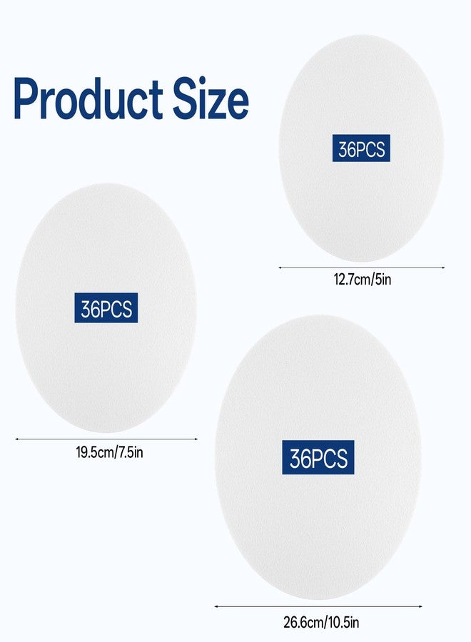 COMNICO 108 Pcs Plate Separators Storages, Soft Thick Felt Plate Storage Dividers Protectors 3 Sizes Round Felt Circles Dish Storage Protectors Pads for Dish Coffee Saucers - Image 2