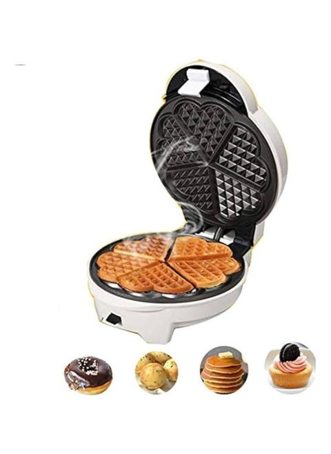 DSP Waffle Maker 1000 Watt Cool Touch Housing Non-stick coated plate for easy cleaning Non-slip feet Cord storage Temperature control indicator Power and ready indicators _KC1144A _White _1 Year Warranty