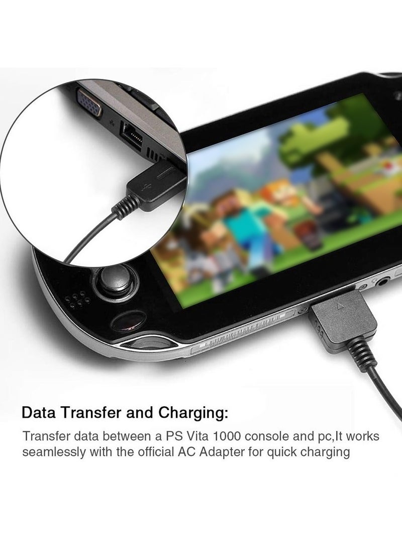 Advanced PS Vita Charger Cable, 1.2 m / 3.9 FT Data Transfer USB Power Cable, 2 in 1 USB Data & Power Charger Cord for Playstation Vita 1000 - Image 2