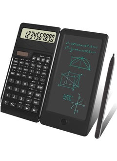 MileMelo Scientific Calculator with Notepad,10-Digit Large Display Office Desk Calcultors,Support Solar and Battery,Professional Foldable Calculator for Students, Office Desk Accessories  - Image 1