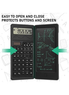 MileMelo Scientific Calculator with Notepad,10-Digit Large Display Office Desk Calcultors,Support Solar and Battery,Professional Foldable Calculator for Students, Office Desk Accessories  - Image 5