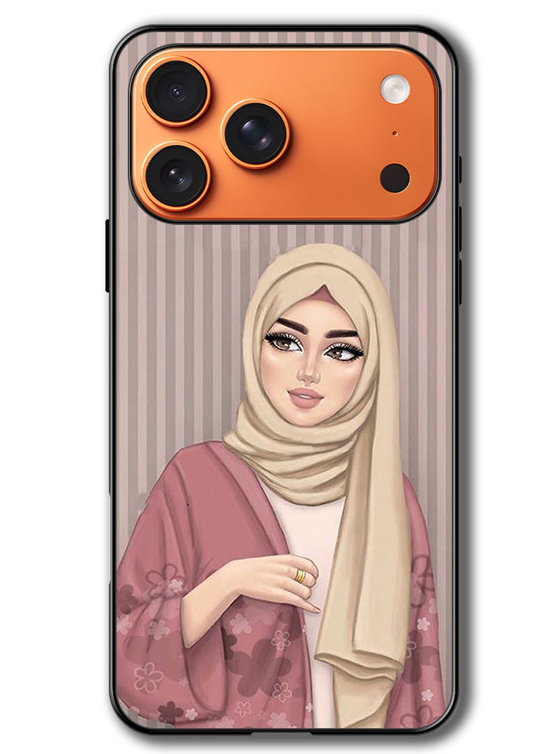 Theodor Case Compatible with Apple iPhone 17 Pro Max 6.9 Inch Protection Shockproof Bumper Cover Hijab Girl 1 - Image 1