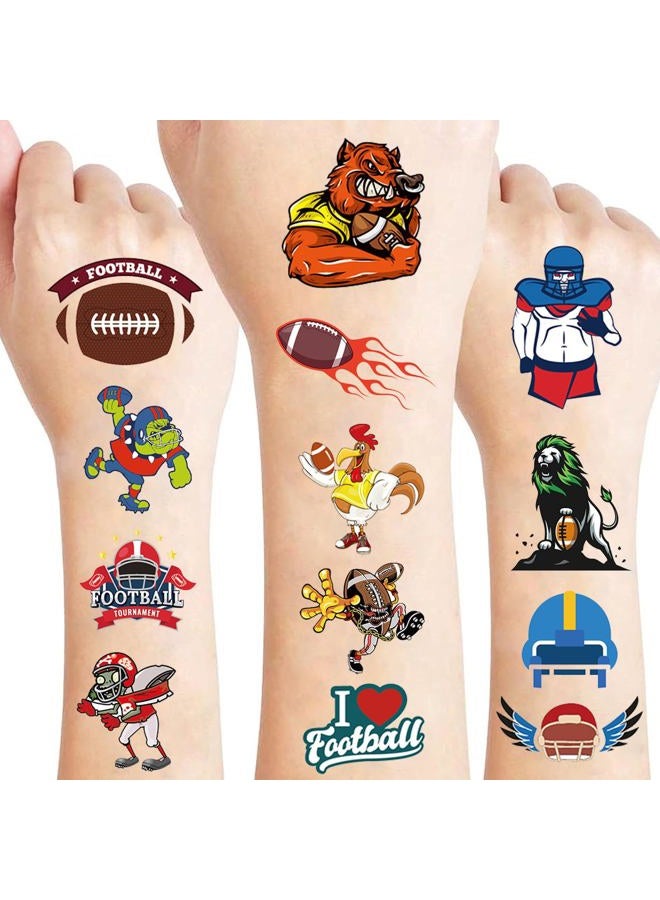 Felico 60pcs Football Temporary Tattoos,Fan Games Event Fake Tattoo Designs, Waterproof Body Art Stickers Decorations, Classroom Scholl Reward Prizes Party Favors Supplies for Boys Girls Women Men - Image 1