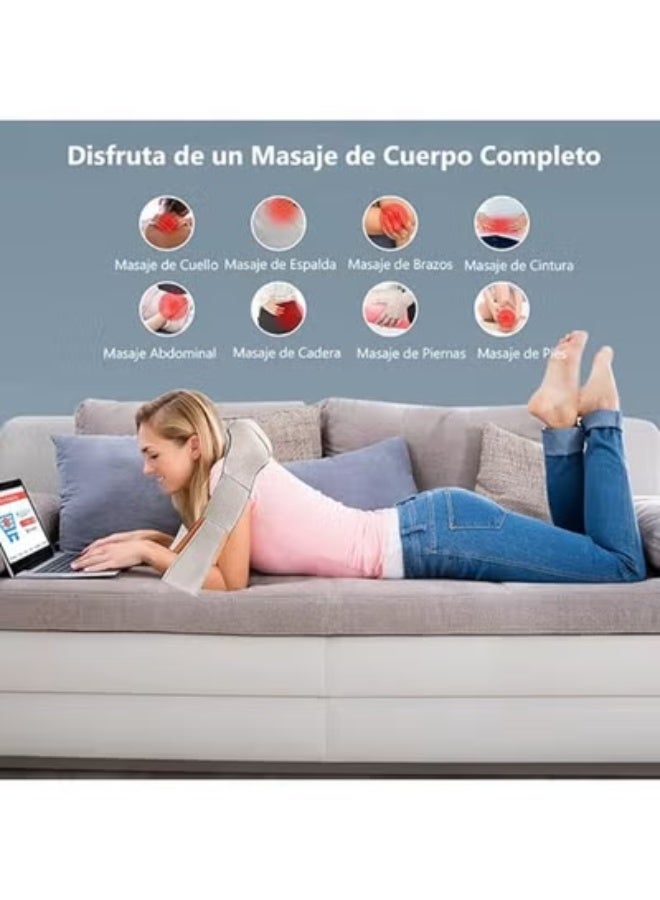 Shiatsu Back & Neck Massager with Heat – 4D Electric Deep Tissue Kneading Massage Pillow for Shoulders, Legs, Feet, and Full-Body Relaxation - Image 3