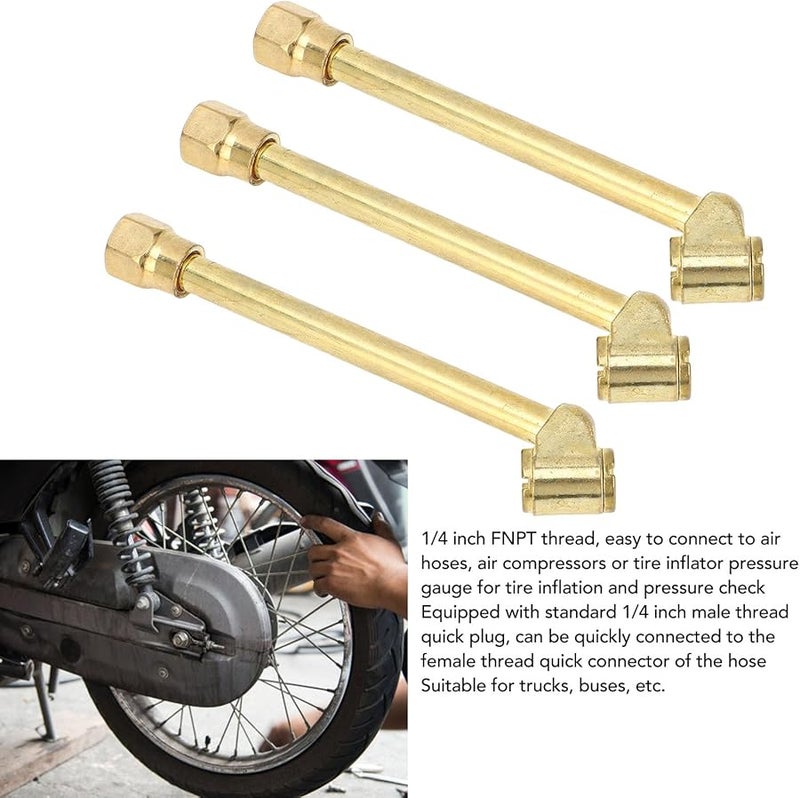 Dual Head Air Chuck 1 4 Inch FNPT Zinc Alloy For Quick Truck RV Bus Tire Inflation - Image 5