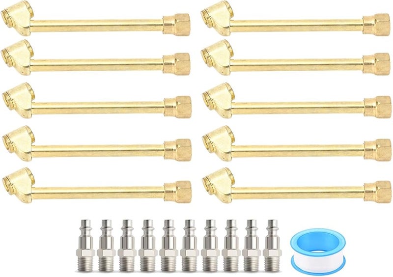 Dual Head Air Chuck 1 4 Inch FNPT Zinc Alloy For Quick Truck RV Bus Tire Inflation - Image 1