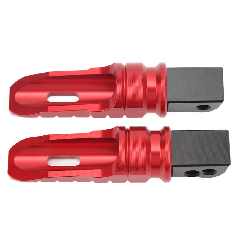 بدائل دواسات الأقدام الخلفية للدراجات النارية المصنوعة من سبيكة الألومنيوم الحمراء CNC T6063، المصممة لدراجات تورنيدو 252R و302R وBN302S، ومضادة للتآكل بطلاء الأكسدة. - Image 5