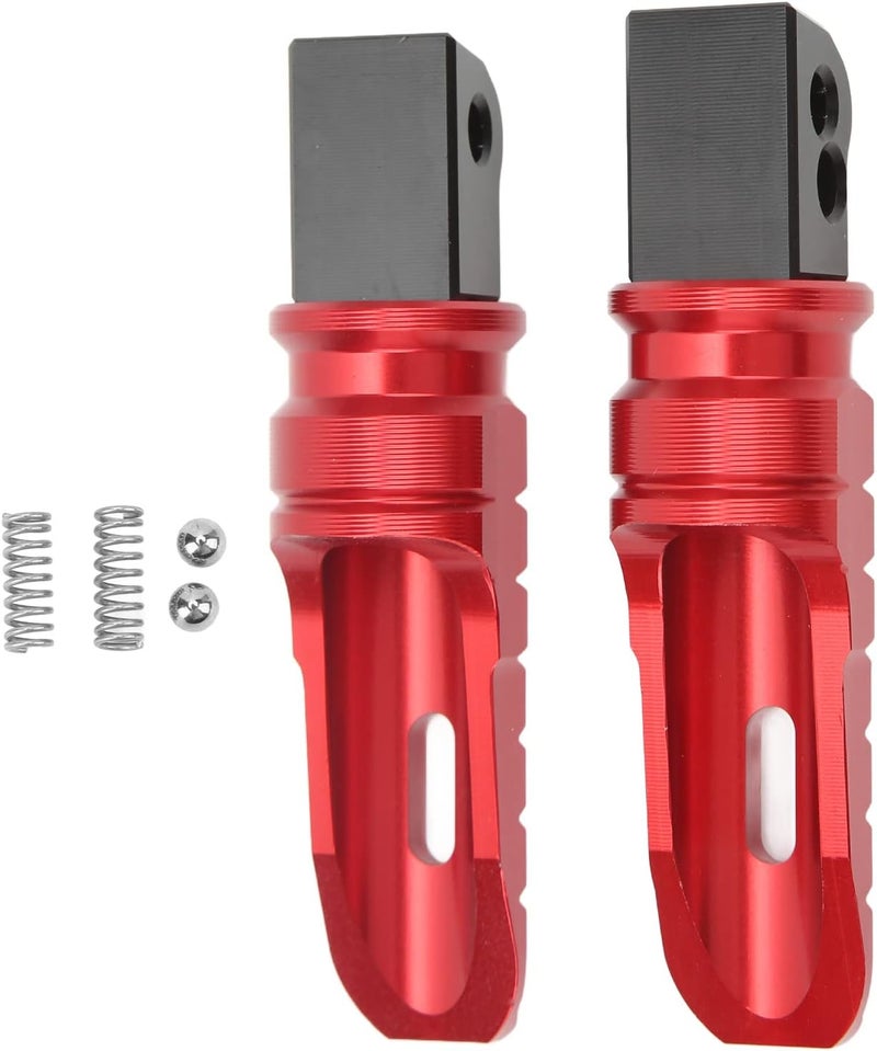 بدائل دواسات الأقدام الخلفية للدراجات النارية المصنوعة من سبيكة الألومنيوم الحمراء CNC T6063، المصممة لدراجات تورنيدو 252R و302R وBN302S، ومضادة للتآكل بطلاء الأكسدة. - Image 1