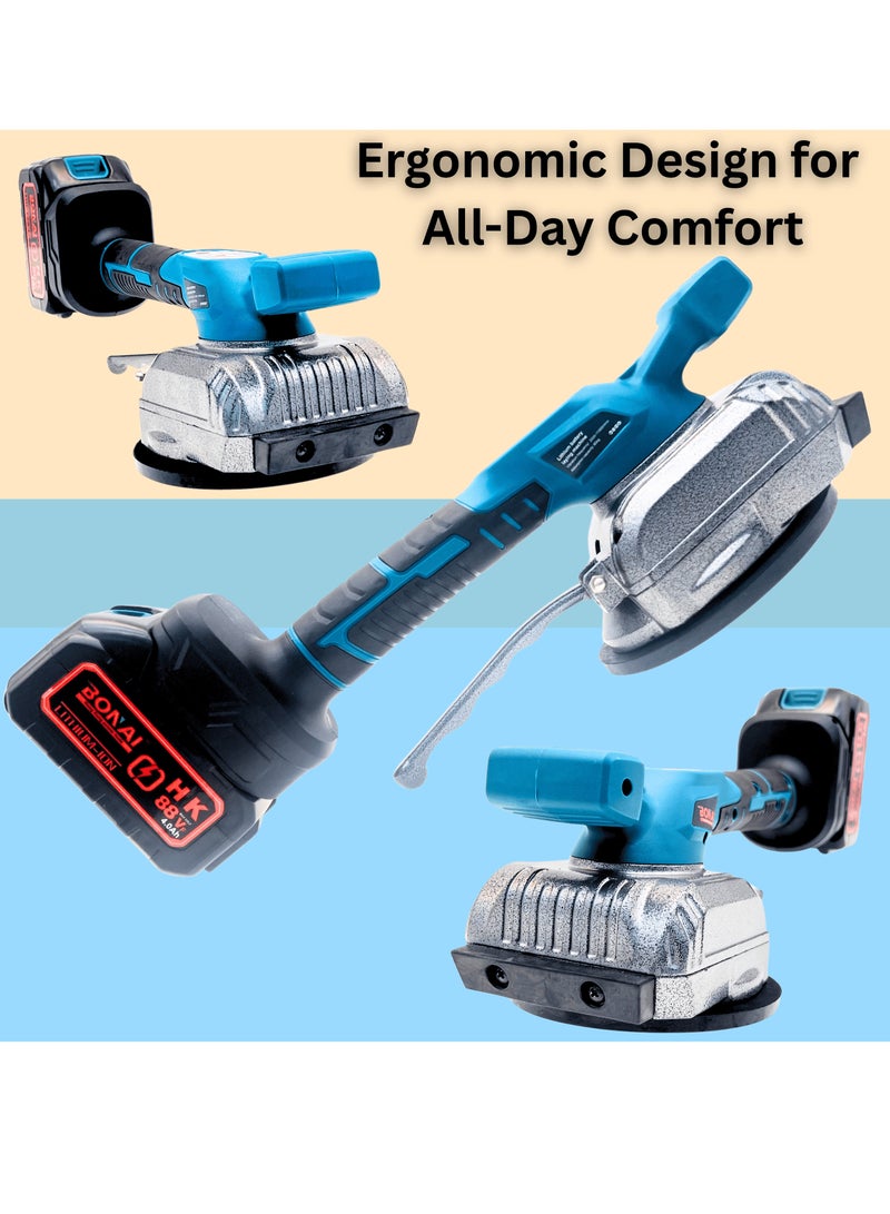 BONAI 88VF Cordless Tile Vibrator | Tile Laying Machine with FM Gear Display | 80kg Suction | 2000-11000 r/min | 4.0Ah Battery | BN-CD0013  - Image 3