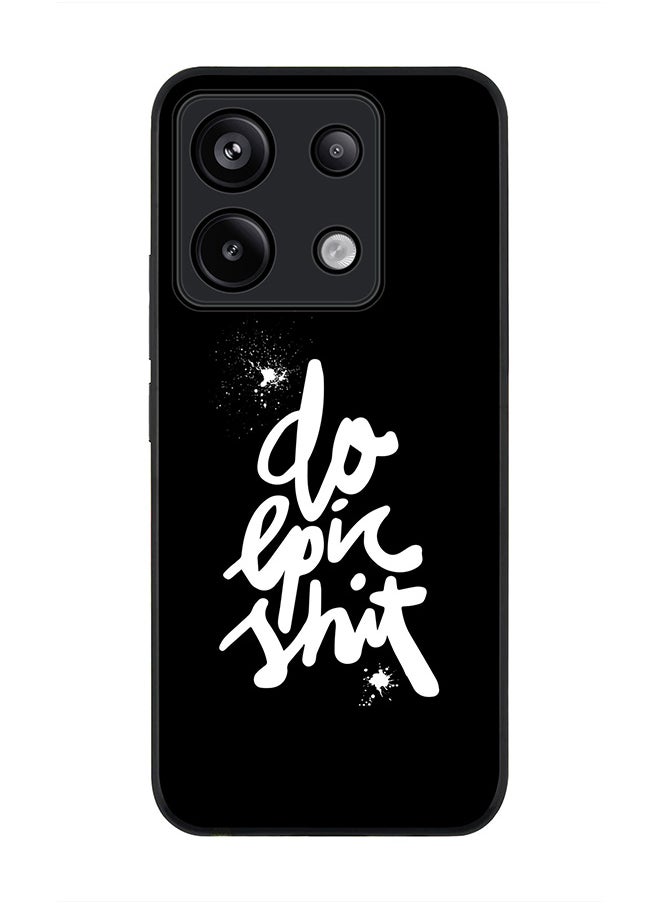 Stylizedd Rugged Black Edge Case for Xiaomi Redmi Note 13 Pro 5G, Slim fit Soft Case Flexible Rubber Edges Anti Drop TPU Gel Thin Cover -  Epic  - Image 1
