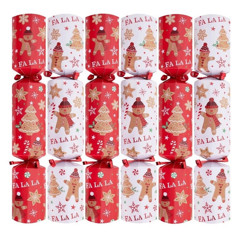 RSW 6 Gingerbread Kazoo 12-Inch Christmas Crackers – Holiday Party Favors, Festive Fun, and Seasonal Activities for Kids and Family, Christmas Celebration Essentials - Image 2