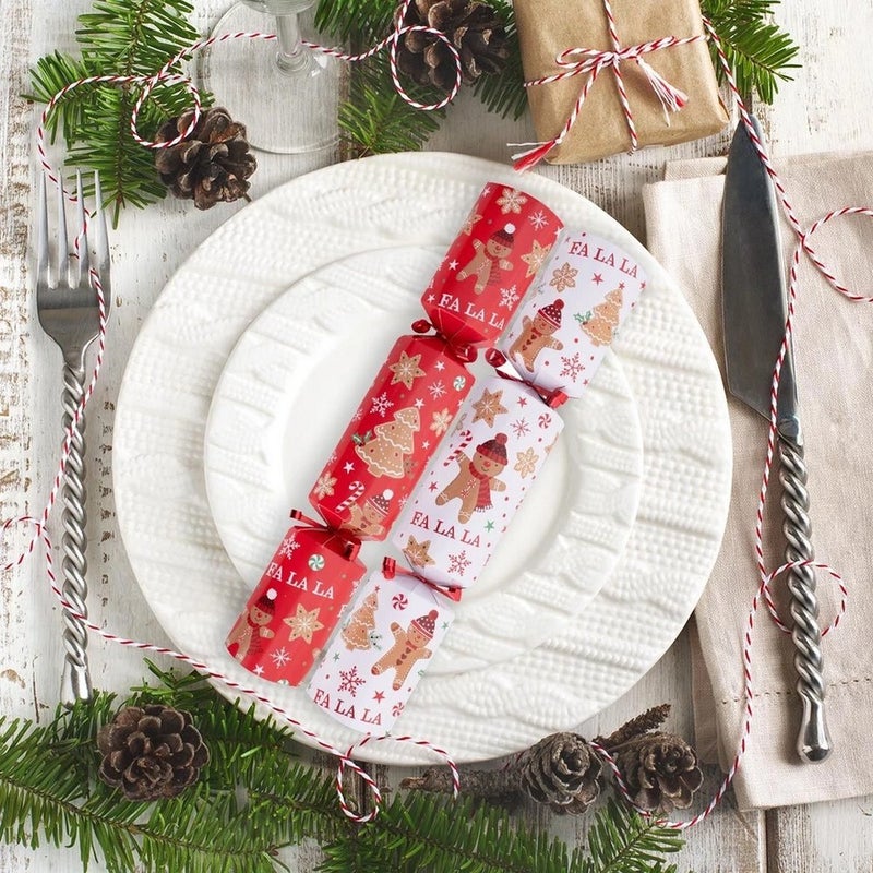 RSW 6 Gingerbread Kazoo 12-Inch Christmas Crackers – Holiday Party Favors, Festive Fun, and Seasonal Activities for Kids and Family, Christmas Celebration Essentials - Image 3